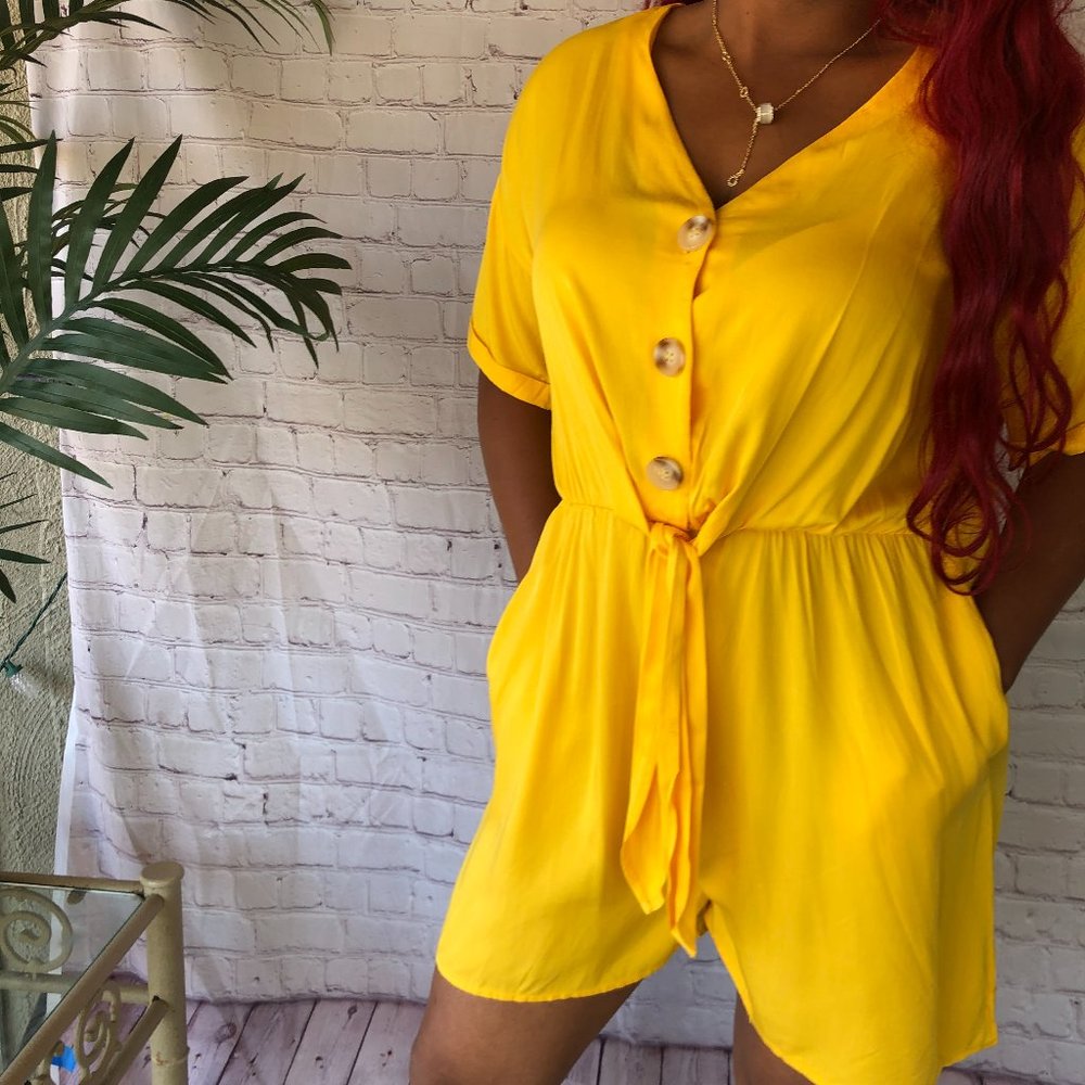 Mango Short Sleeve Romper - Picture 3 of 5